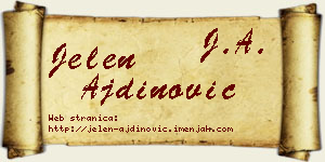 Jelen Ajdinović vizit kartica